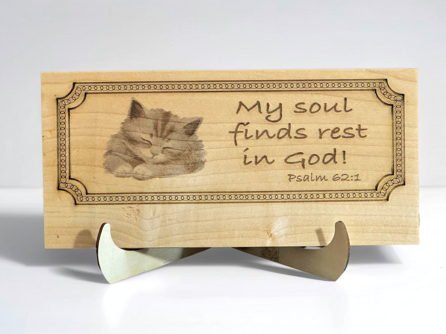Psalm 62:1 Engraved Plaque