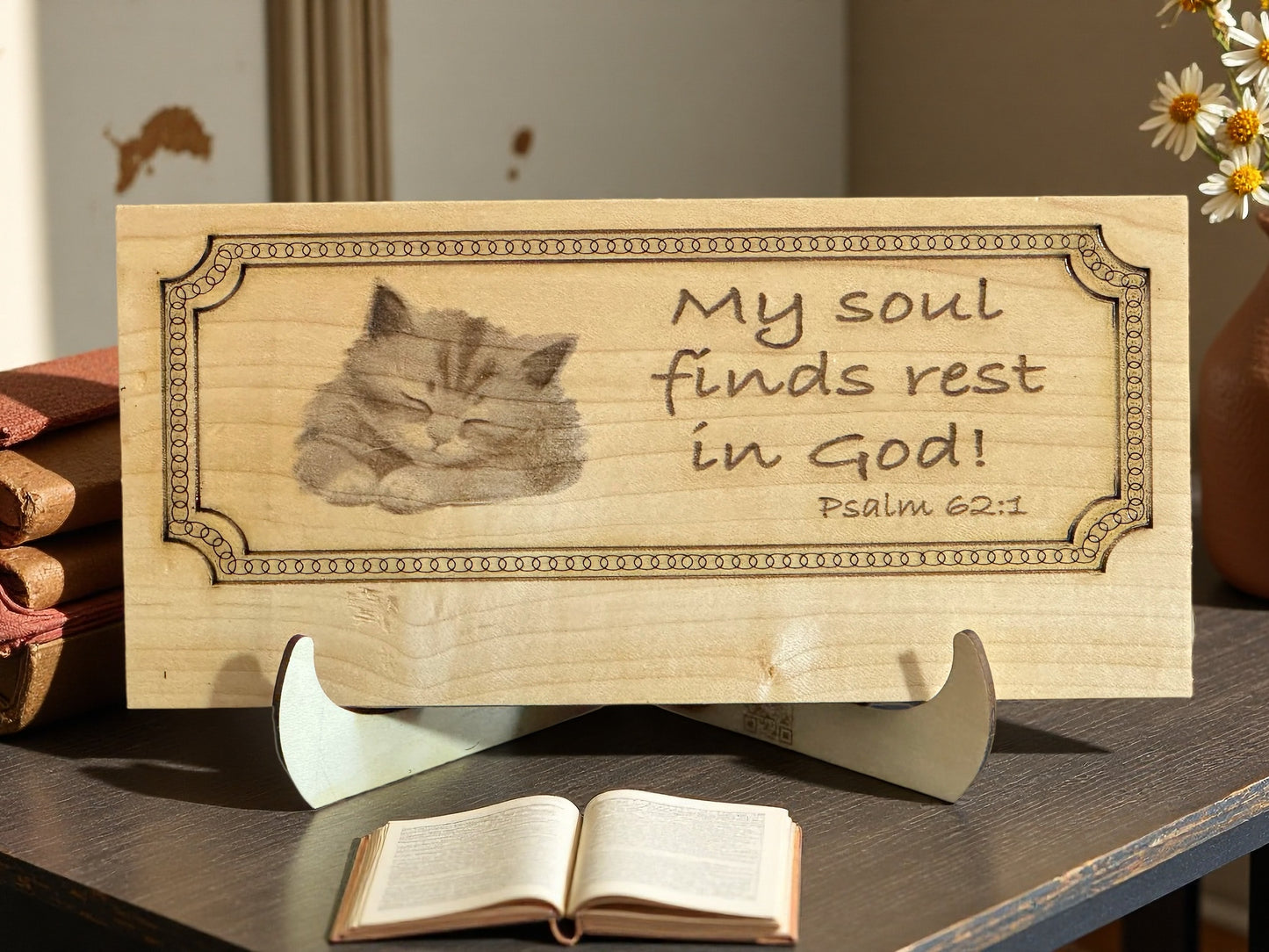 Psalm 62:1 Engraved Plaque