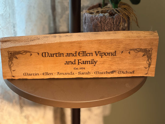 Custom Engraved Barnwood Plaques